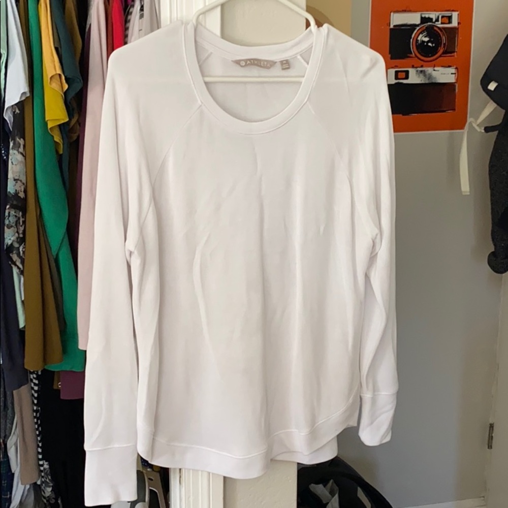Athleta Mindset Sweatshirt in white